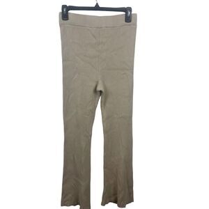 Abercrombie & Fitch Cream Knit Flare Sweater Pants Size S‎
